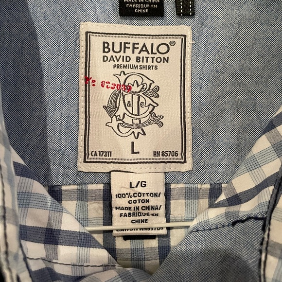 Buffalo David Britton Mens Large Button Down - Picture 2 of 2